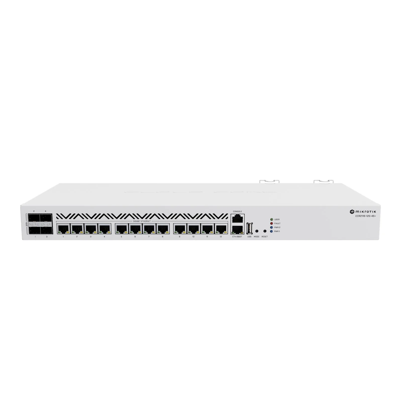 ROUTER MIKROTIK CCR2116-12G-4S+ 16GB RAM 16 NUCLEOS 128 MB STORAGE 10 GB SFP