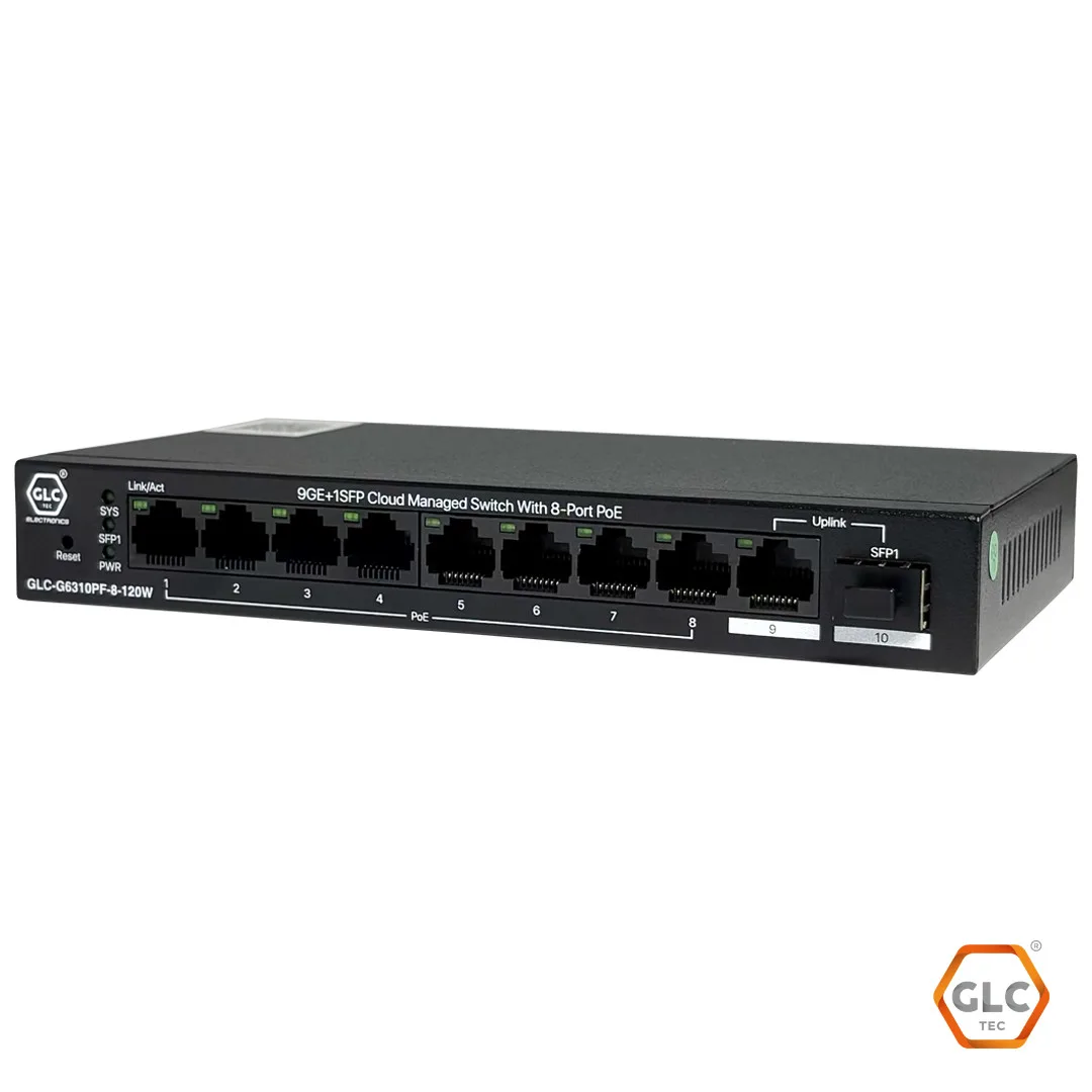Router GLCFi 8 Puertos 4 WAN PoE con Controlador de Switch