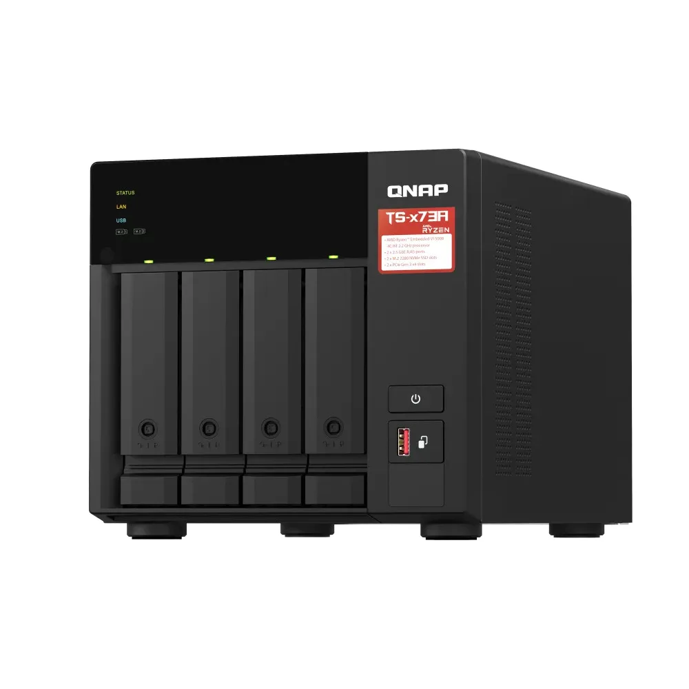 QNAP TS-473A 4-BAY NAS AMD RYZEN V1500V 8GB DESKTOP