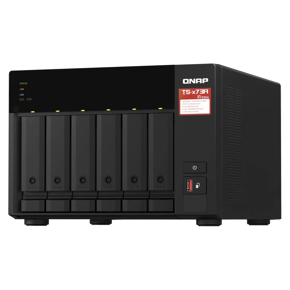 QNAP TS-673A 6-BAY AMD RYZEN 1500B 8GB DESKTOP