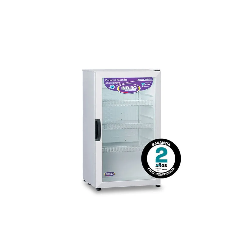 Heladera Exhibidora Vertical Inelro MT-120 de 106 Litros Puerta Blanca
