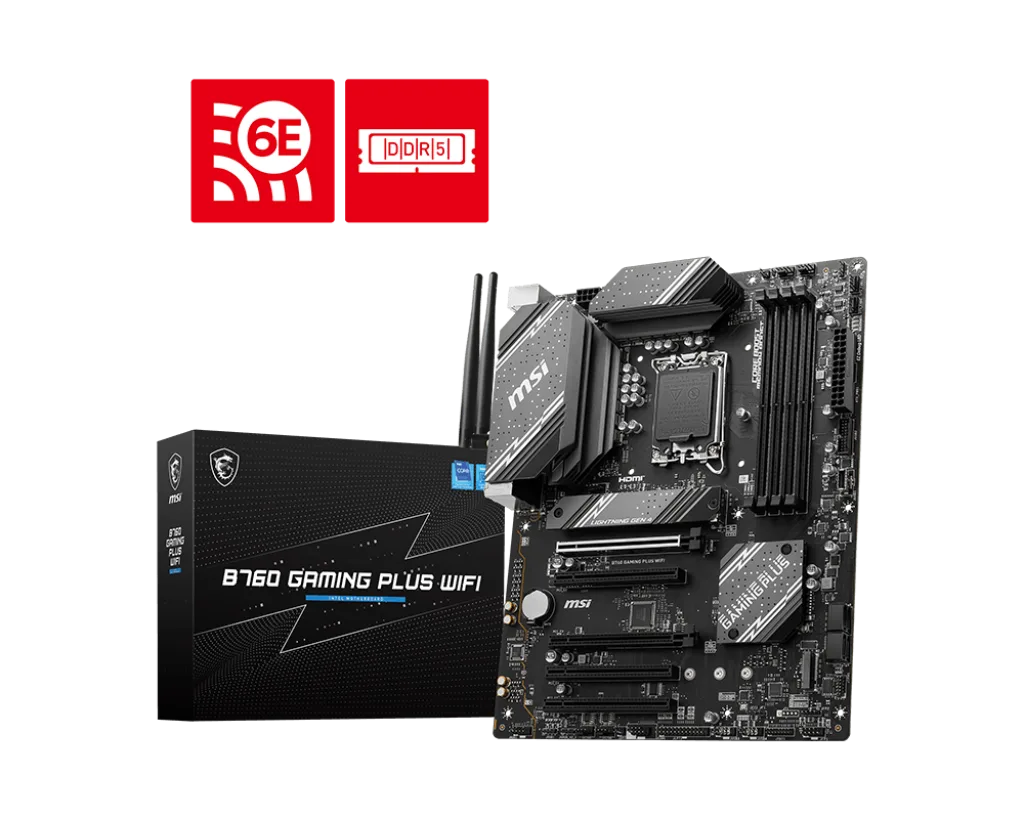 Mother MSI B760 GAMING PLUS WIFI DDR5 1700 (12va/13va/14va Gen) (6561)