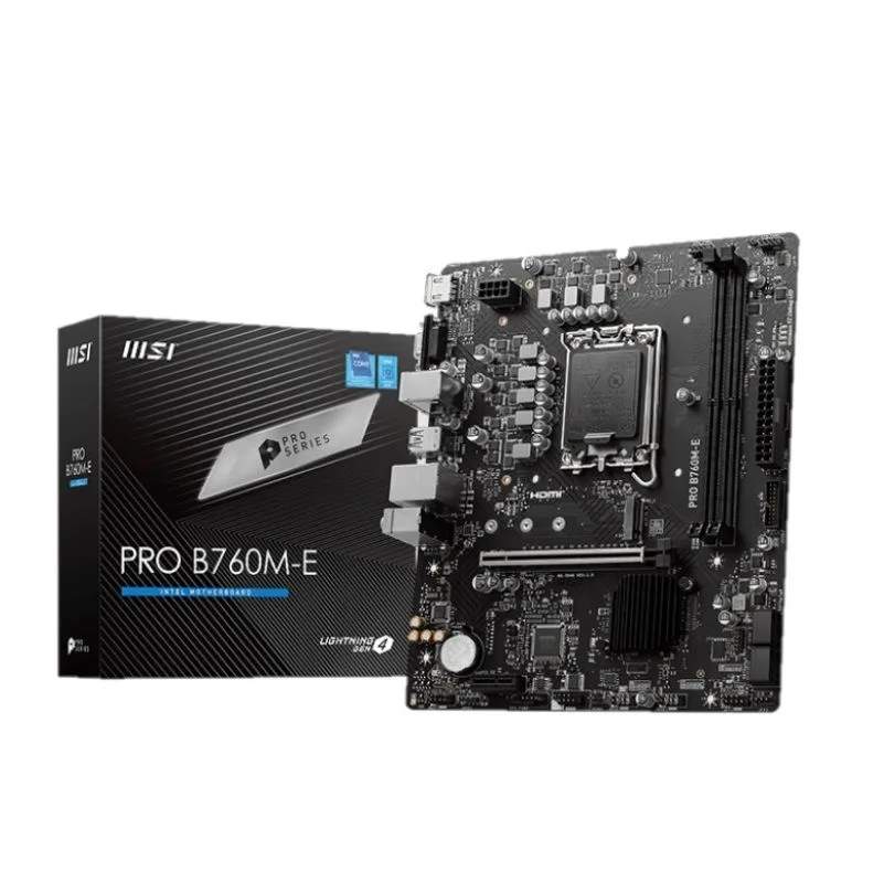 Mother MSI PRO B760M-E DDR5 1700 (12va/13va/14va Gen) (5154)