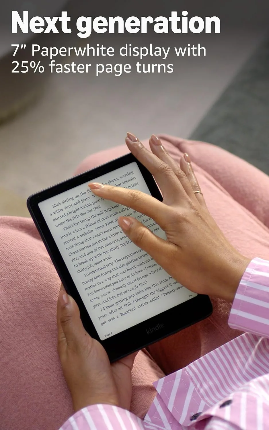 Kindle Amazon Paperwhite Signature 32GB 12va Gen Rosa Metalico