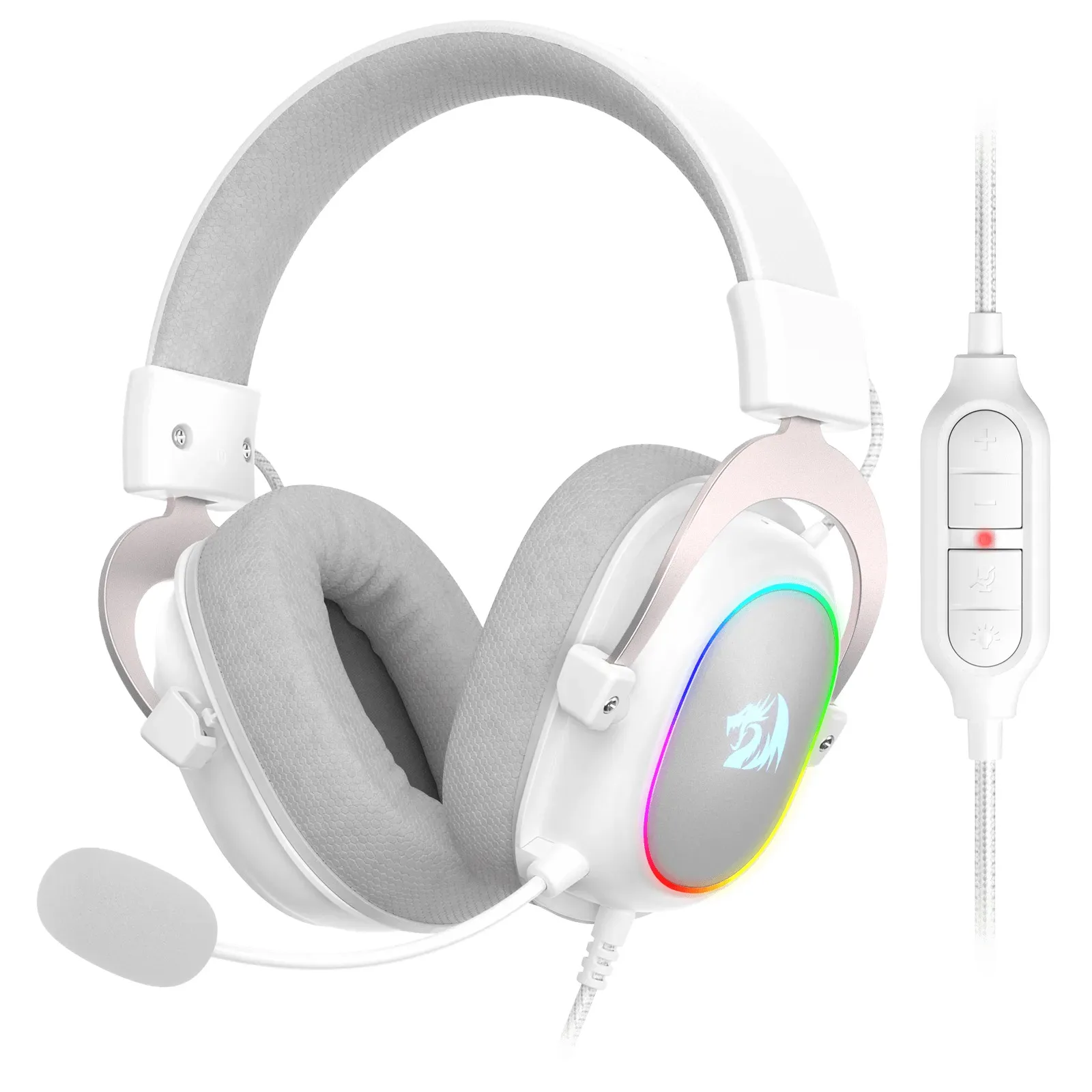 Auricular Redragon Zeus X Rgb Blanco