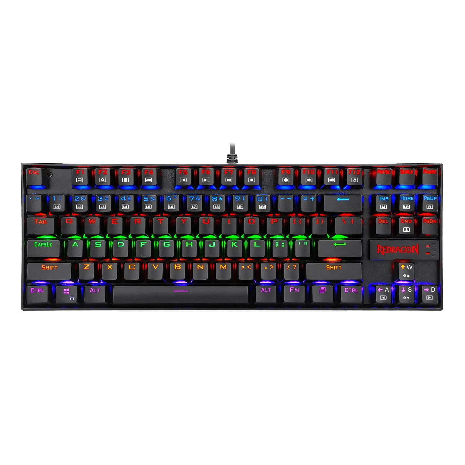 Teclado Redragon Kumara K552 Rgb Negro
