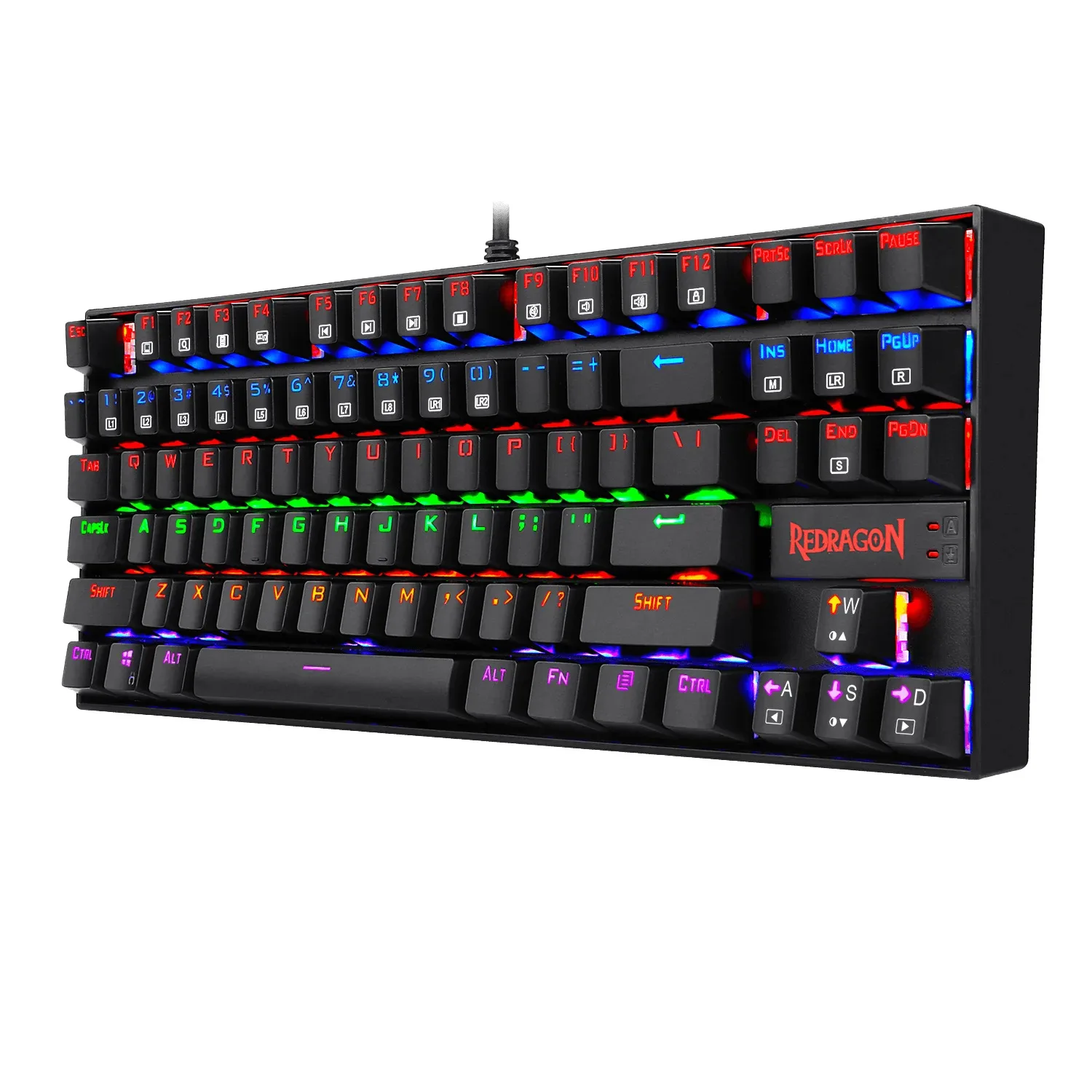 Teclado Redragon Kumara K552 Rgb Blanco