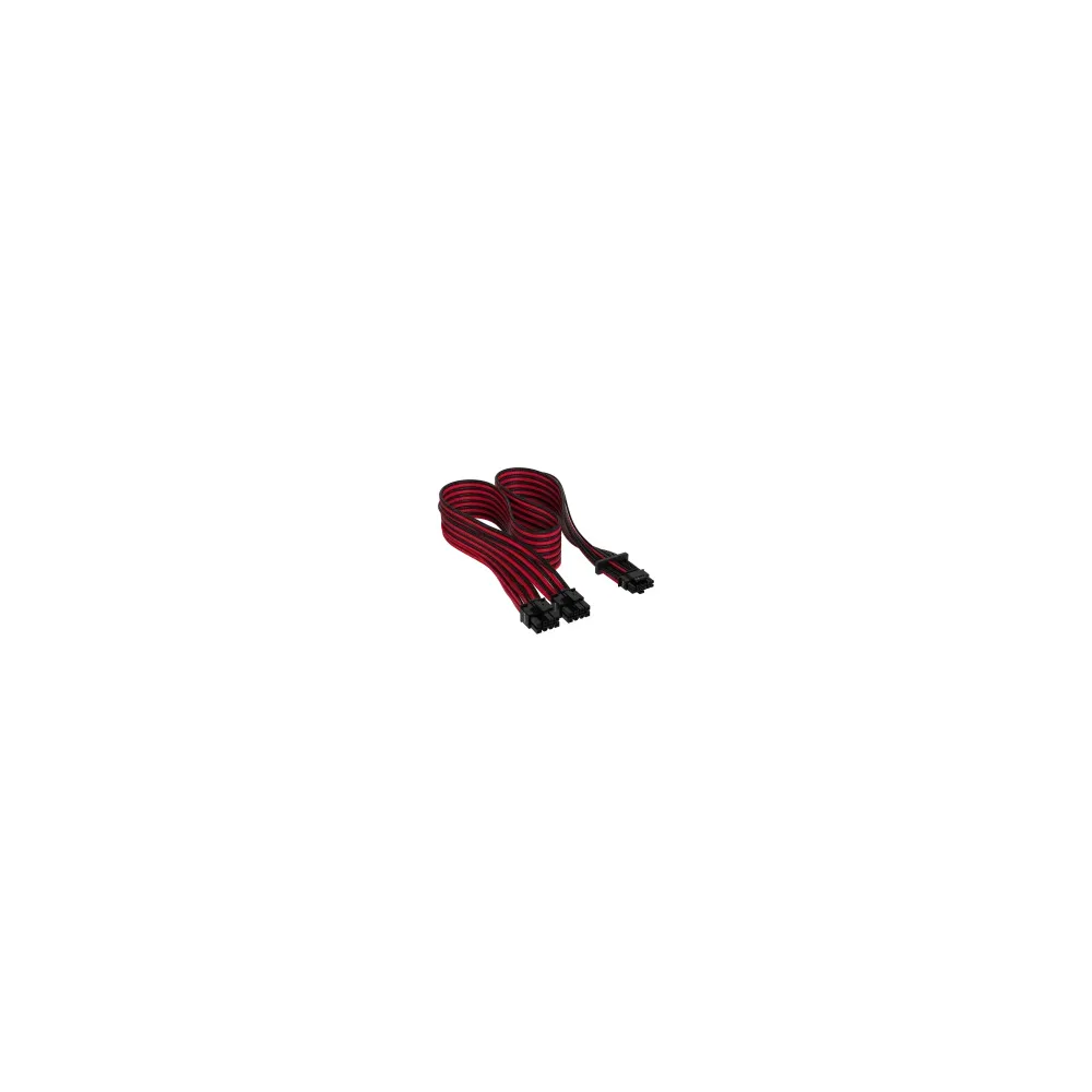 Cable Con Fundas Corsair PCIe Gen 5 12V-2x6 600W Type 4, Rojo/Negro