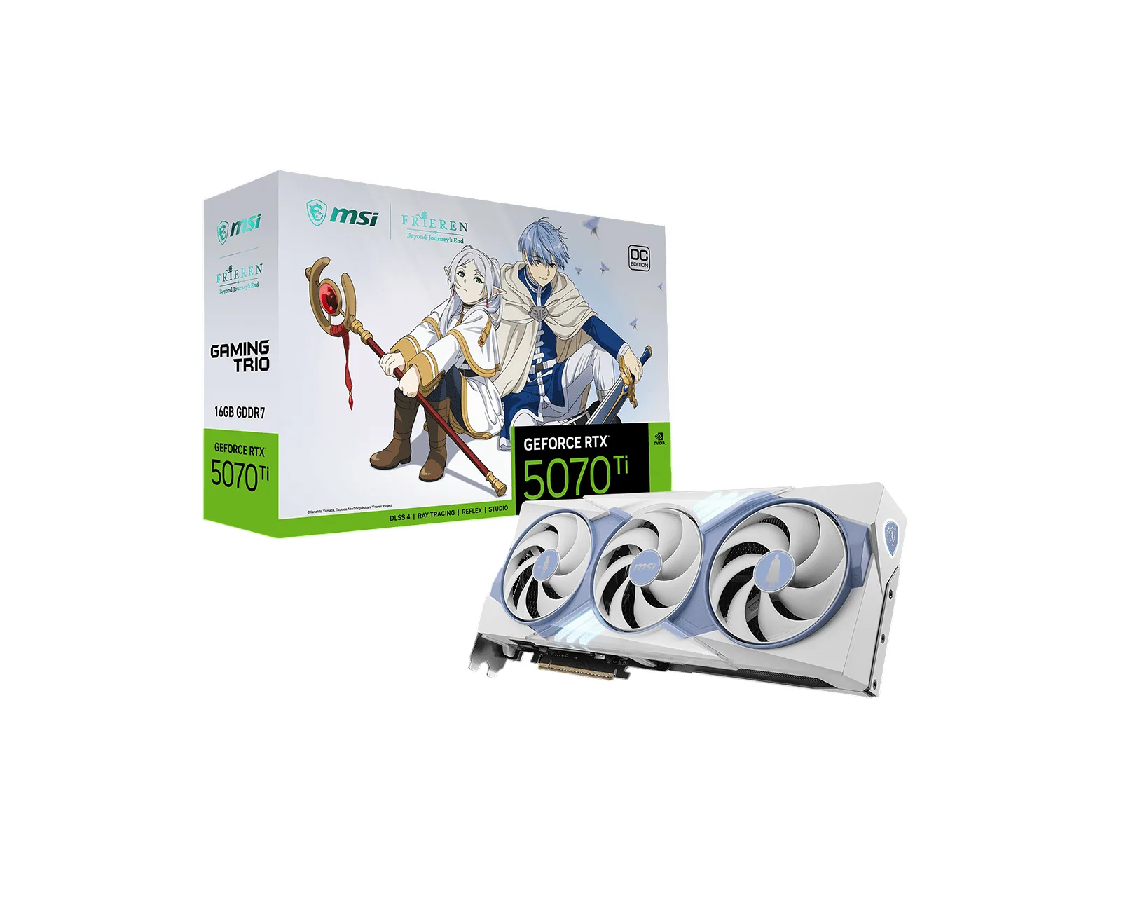 Placa de Video MSI GeForce RTX 5070 Ti 16GB GDDR7 FRIEREN EDITION OC