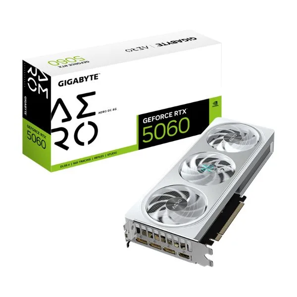 VGA Gigabyte GeForce RTX 5060 AERO OC 8G White (6415)