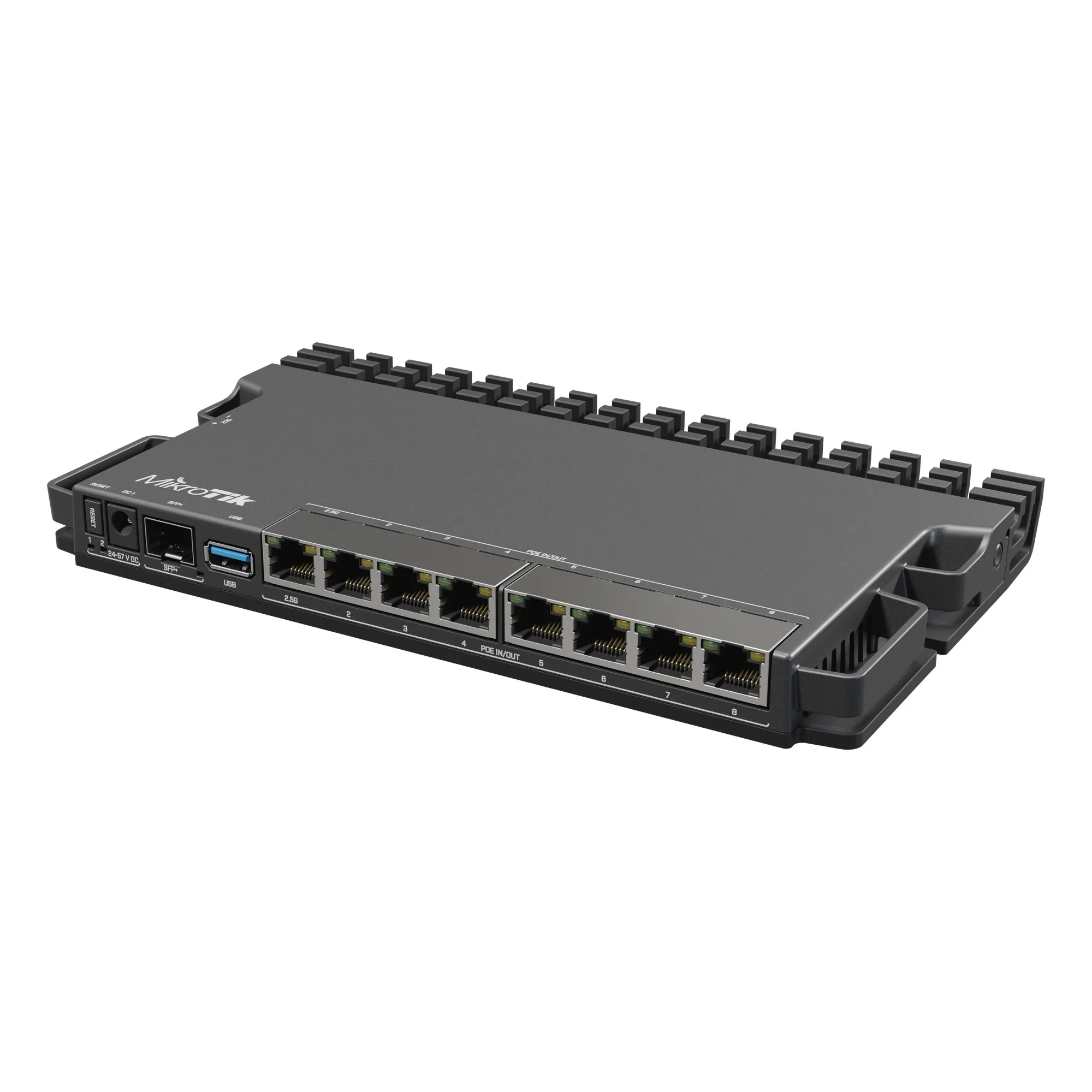 ROUTER MIKROTIK RB5009UPR+S+IN CF 7P GIGA+1 2.5GB+SFP+POE130W 4 CORE 1.4GHZ 1GB RAM DDR4