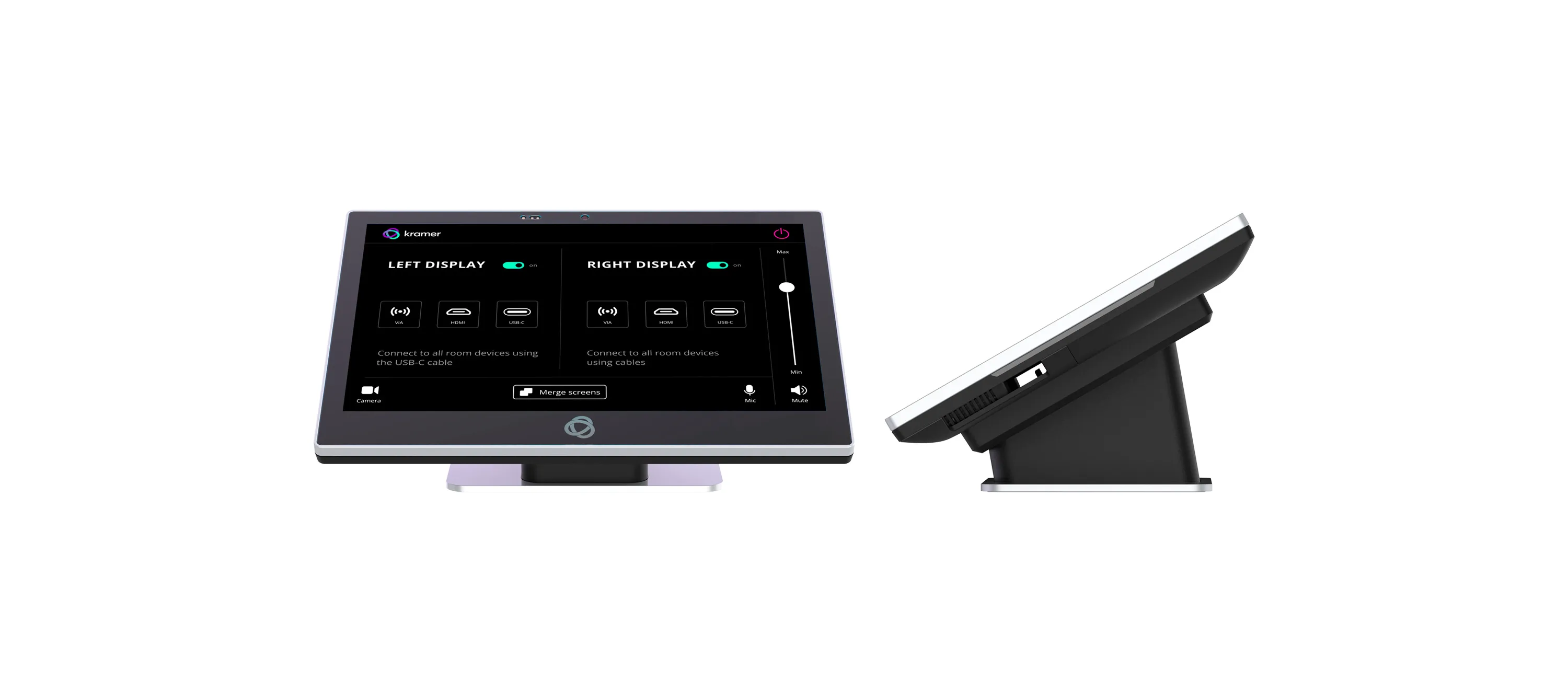 Monitor Táctil Kramer KT-2010 10 pulgadas WUXGA PoE con Soporte de Mesa