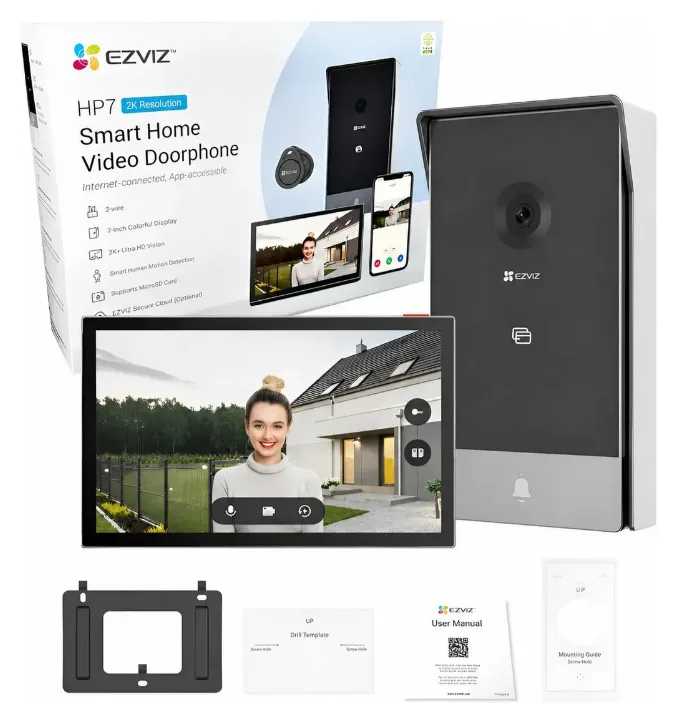 Videoportero IP 2K EZVIZ HP7 Pantalla 7