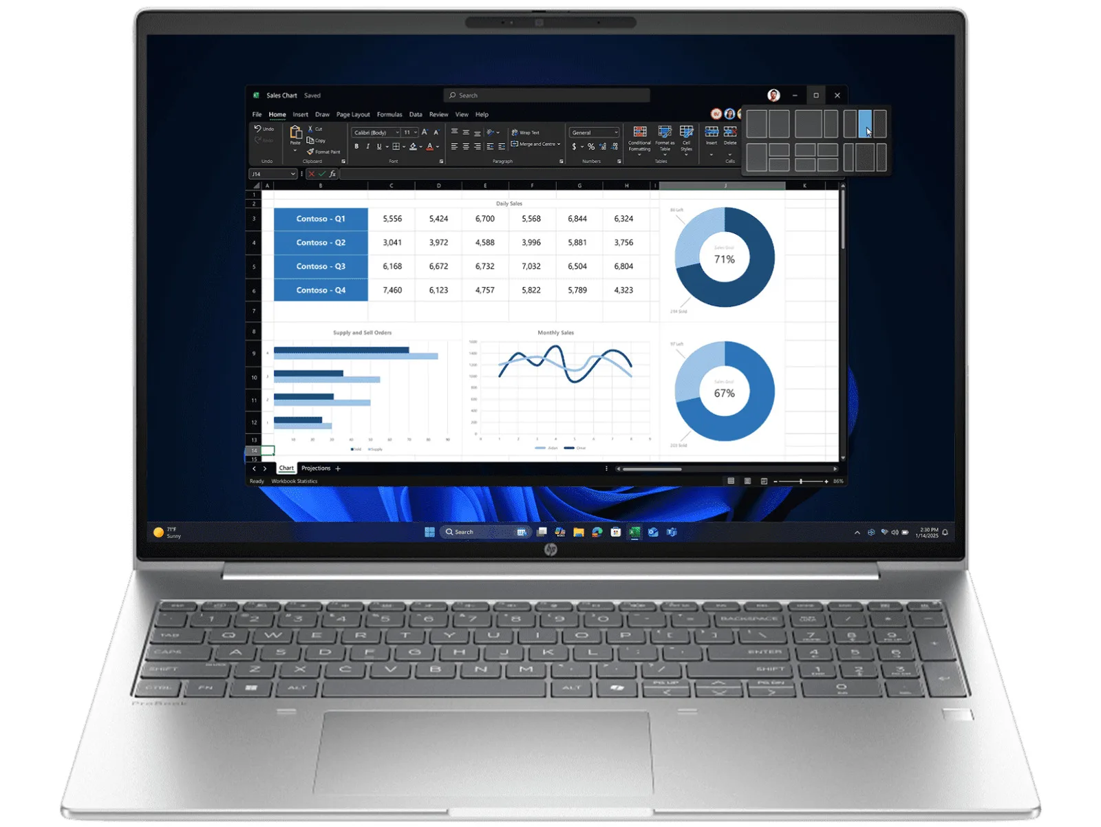 Notebook HP ProBook 4 G1i 16 pulgadas Core Ultra 5 225U 16GB 512GB SSD Windows 11 Pro
