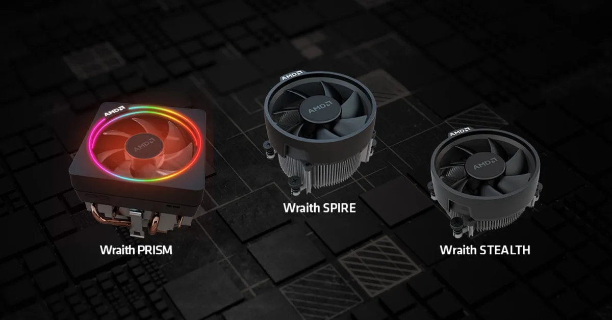 Cooler CPU AMD Wraith Stealth AM4 65W Ventilador 92mm Negro AMDAM4