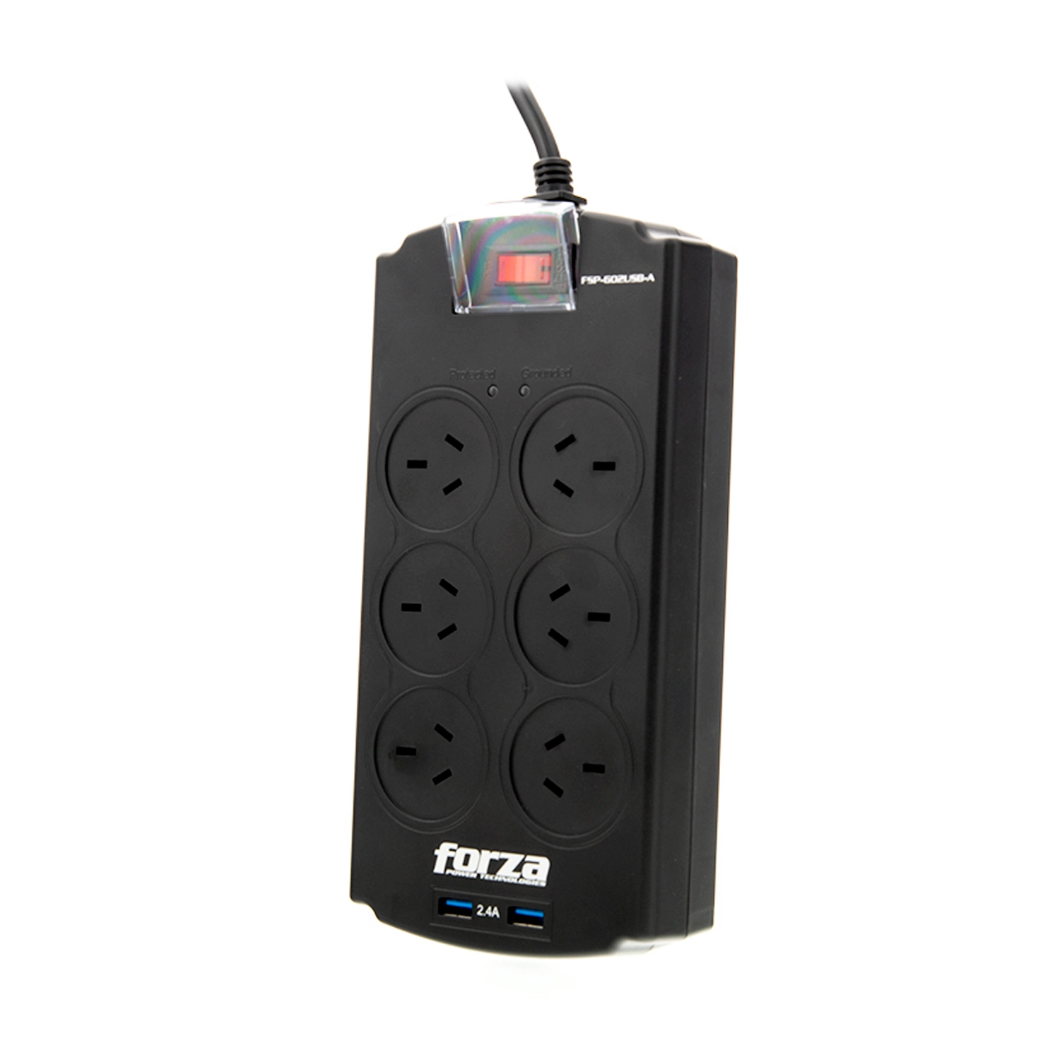 PROT.FORZA 1250J/2200W 6 IRAM puertos USB-220V