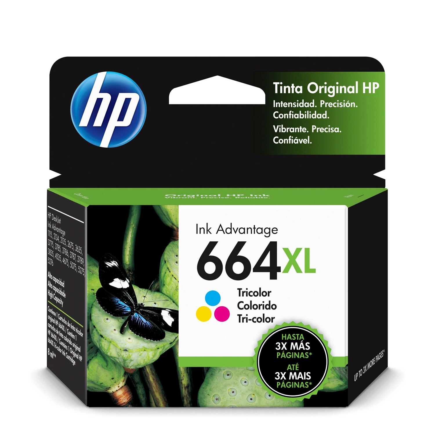 Cartucho de Tinta HP 664XL Color Alto Rendimiento — foto 2