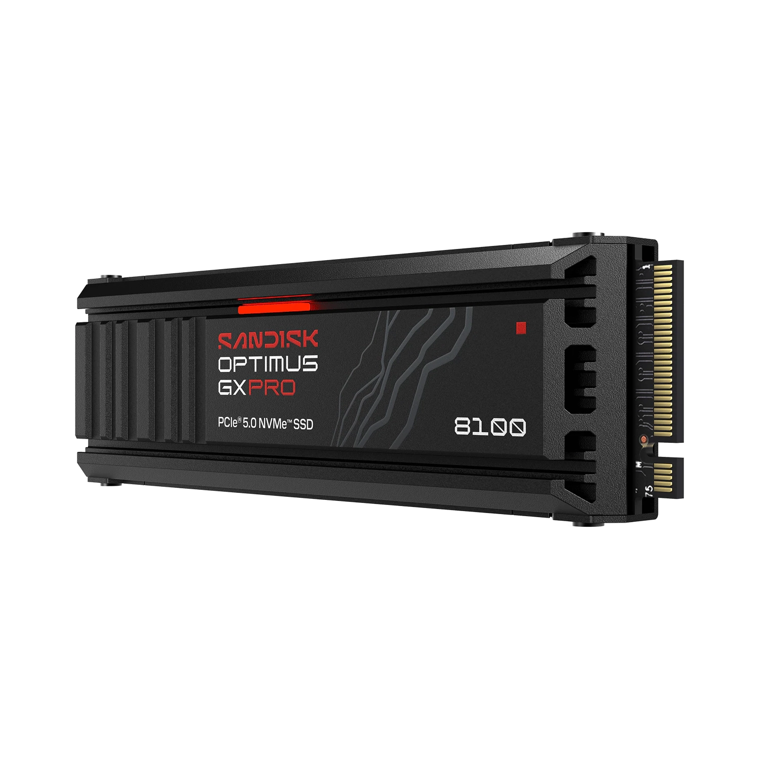 Disco Interno SSD Sandisk Optimus GX PRO 8100 1TB M.2 2280 NVMe PCIe 5.0 14900MB/s c/Disipador — foto 6