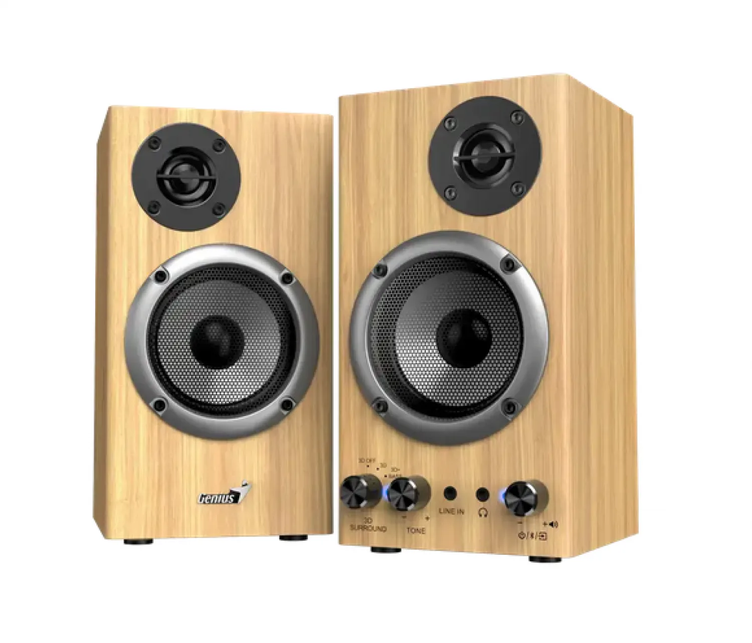 Parlantes Genius SP-HF520 BT,Pine Wood,AR,100-240V (2343) — foto 3