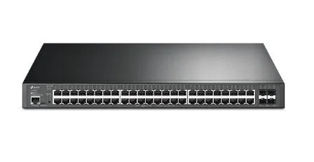 SWITCH TP LINK 48 PUERTOS GIGABIT L2 ADM 4SFP 10GB POE+