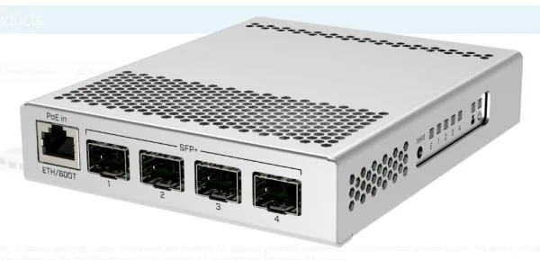 SWITCH MIKROTIK 305-1G-4S+IN 4Ptos SFP+ + 1ETH GB S/F