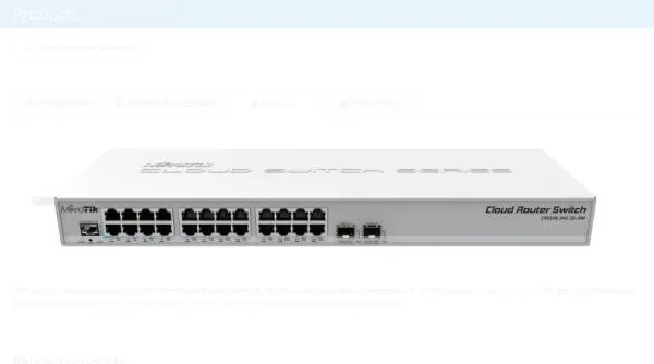 SWITCH MIKROTIK 326-24G-2S+ L5 24ETH 2SPF+ RACKMOUNT S/F