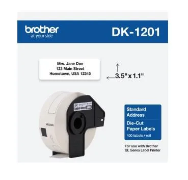 INSUMOS BROTHER Etiquetas autoadhesivas de papel 29X90M