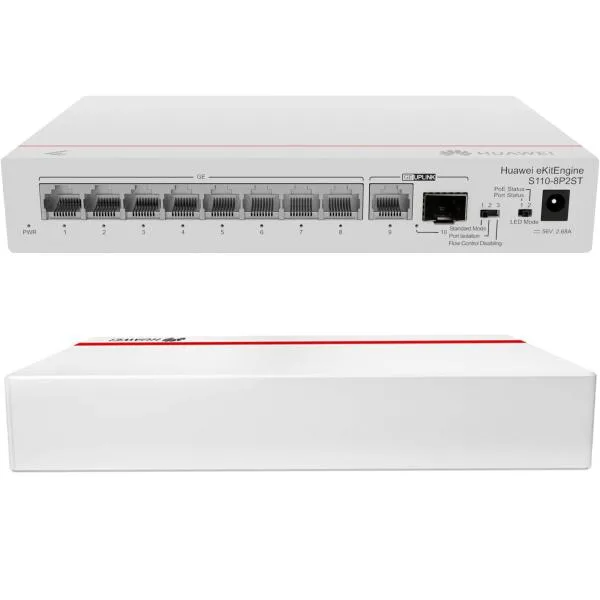 SWITCH HUAWEI EBG 8P GE 1P-SFP GE POE+(124W)NOADMIN 90a264