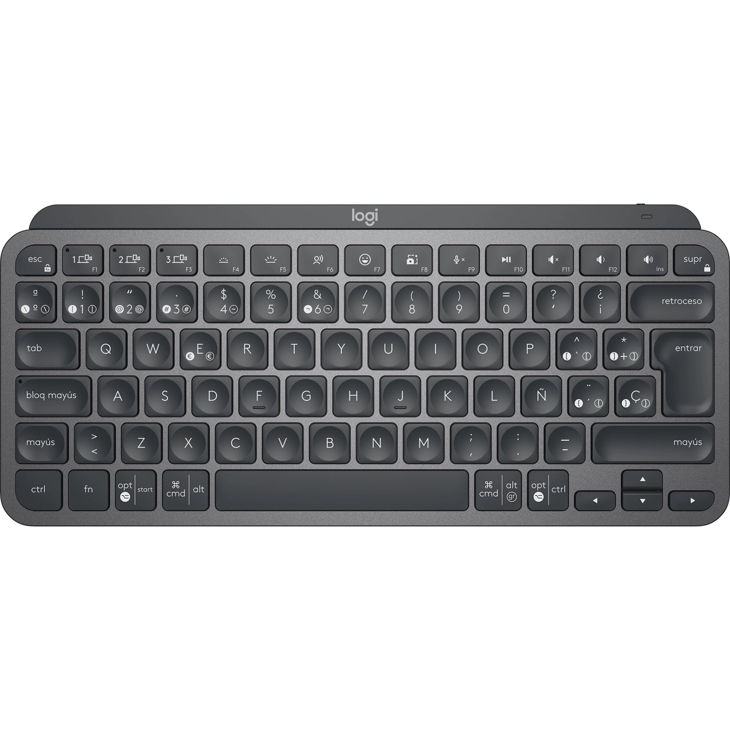 Teclado Logitech Wireless MX Keys Mini Black Retroilum 920-010476