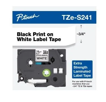 INSUMOS BROTHER CINTA NEGRO EN BLANCO 18MM - 8MTS EXTRA