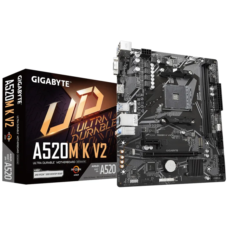 Mother Gigabyte A520M-K V2 AM4 (3ERA/4TA/5TA GEN) — foto 8