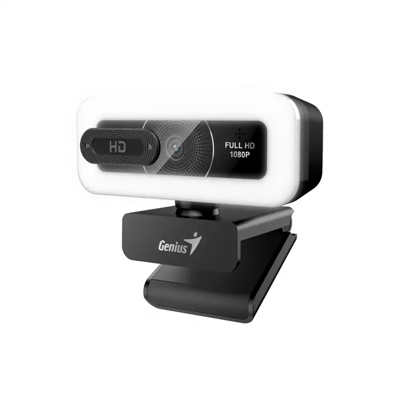 Webcam Genius Facecam Light Black Con Luz Fhd Usb-c/a — foto 3