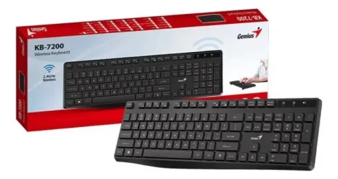 TECLADO WIRELESS GENIUS KB-7200 BLACK