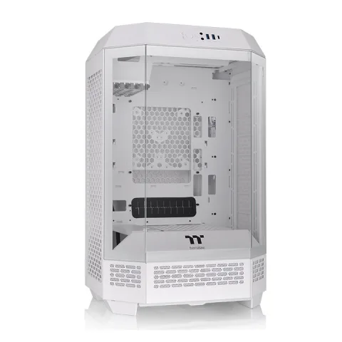 Gabinete TT The Tower 300 Mid-Tower TG x3 Fan x2 Snow White (1068)
