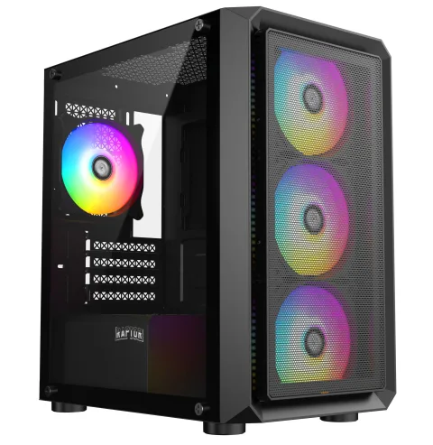 Gabinete Raptor Infinity Mesh TG x2 Mid-Tower RGB Fan x4 (6714)