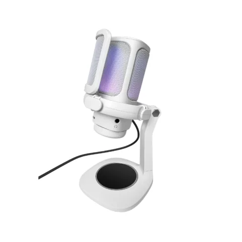 Microfono Raptor Vox RGB USB p/Streaming White (2906)