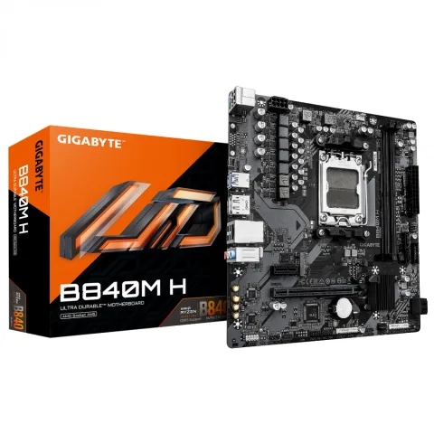 Motherboard Gigabyte B840M H AM5 DDR5 micro-ATX Chipset AMD B840