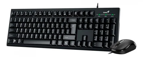 Combo Teclado y Mouse USB Genius KM-100SE Negro 31330009401
