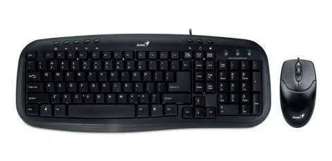 TECLADO + MOUSE COMBO USB GENIUS KM-200 SMART BLACK