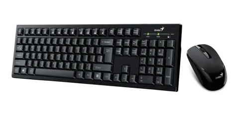 Combo Teclado y Mouse Inalámbrico Genius Smart KM-8101 2.4GHz USB Negro 31340014401