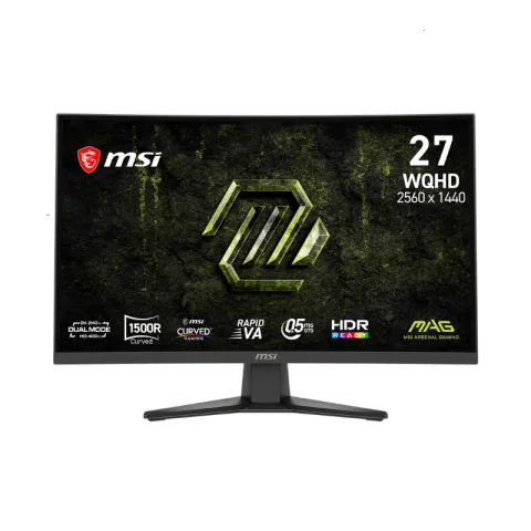 Monitor Gamer MSI MAG 275CQDF X24 27 Pulgadas WQHD Rapid VA Curvo 240 Hz