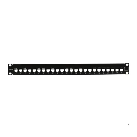 Copper, Patch Panel, UltraMAX, Empty, UTP, 24 Openings, Flat, 1U, Black, Detached Wire Manager